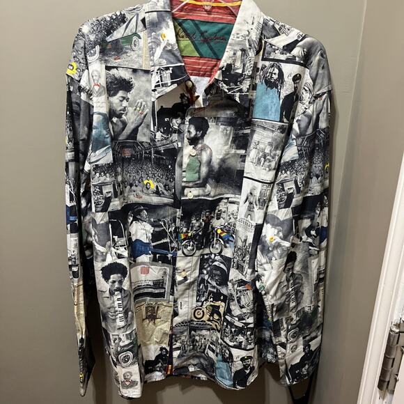 Robert Graham Black Lives Matter History Love Marin Luther King Button down